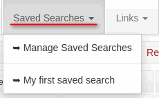 Saved Searches Navi